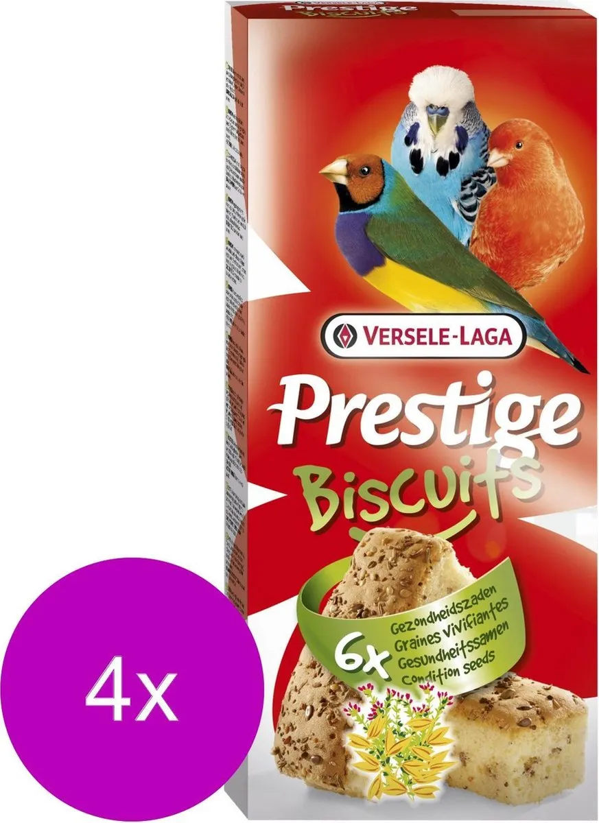 Versele-Laga Prestige Biscuits Vogelsnack - 4x4 Stuks
