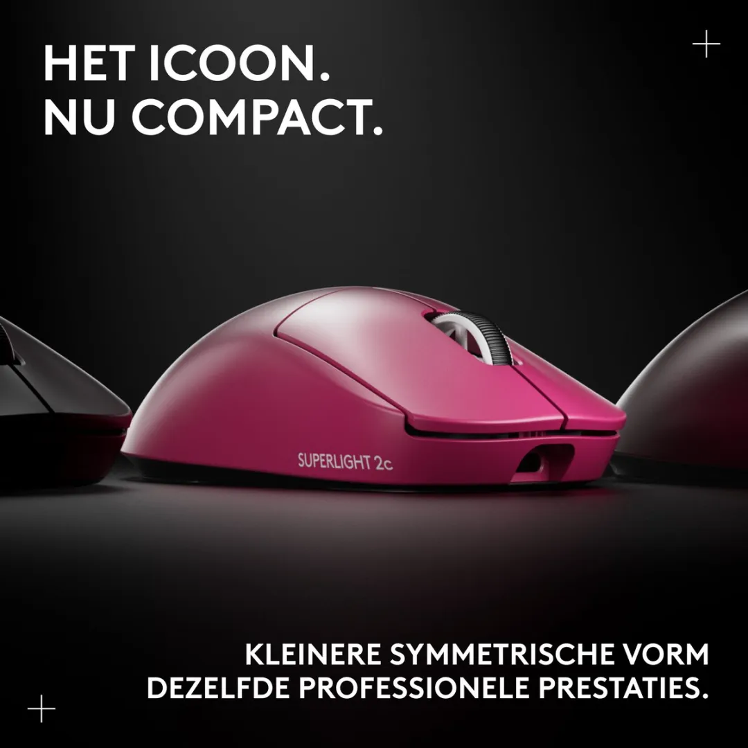 Logitech G PRO X Superlight 2c Draadloze Gaming Muis - Roze