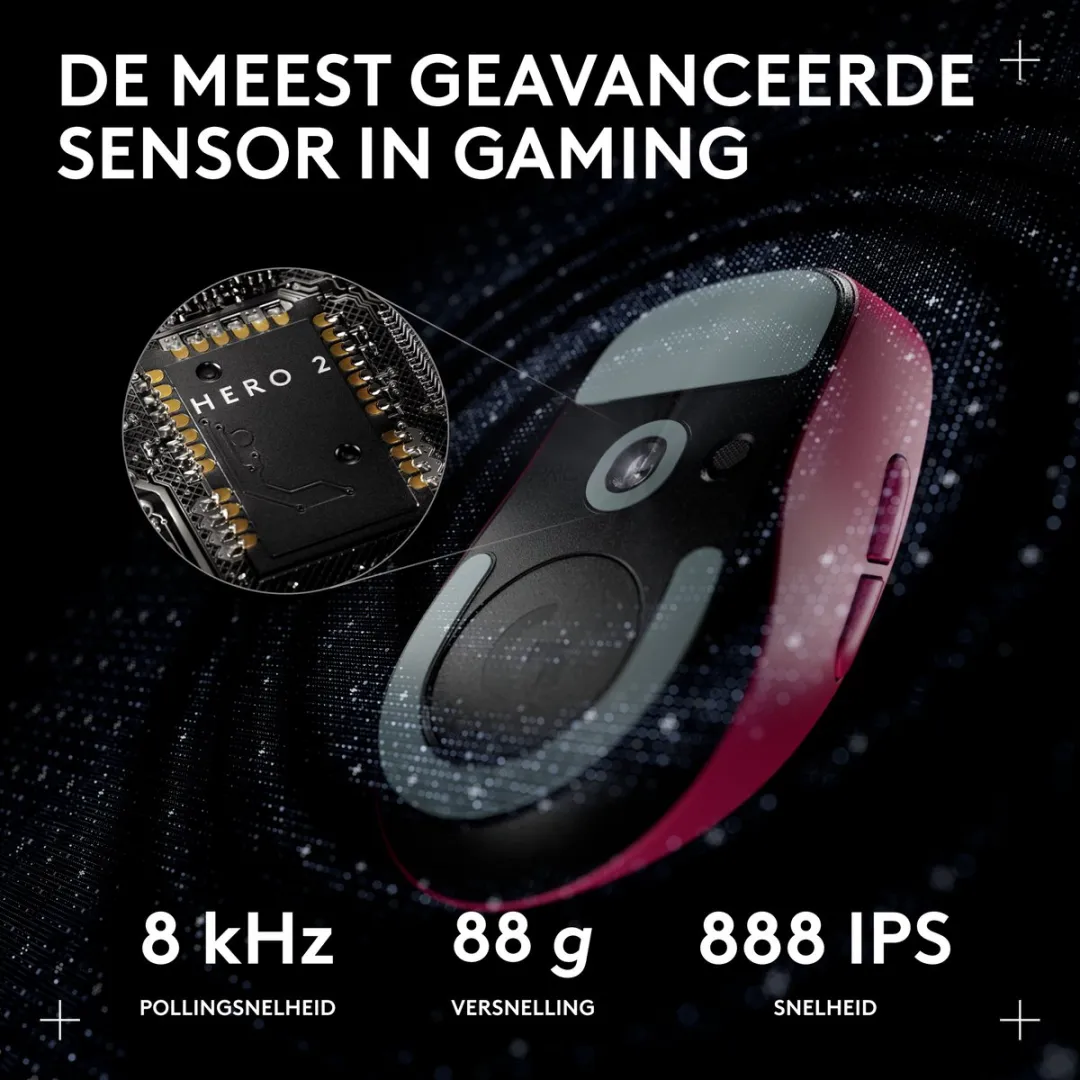 Logitech G PRO X Superlight 2c Draadloze Gaming Muis - Roze