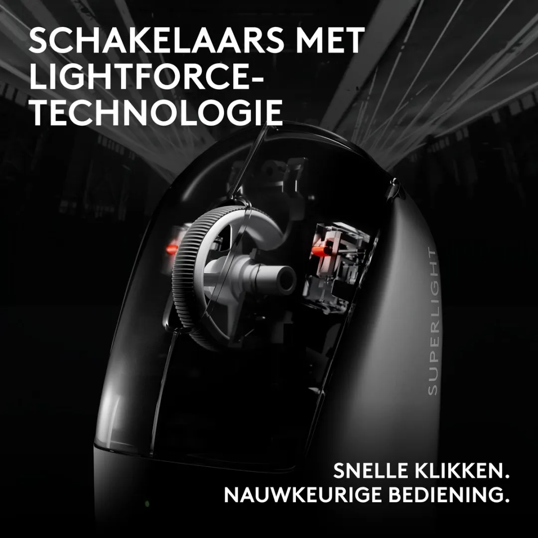 Logitech G PRO X Superlight 2c Gaming Muis - Roze - afbeelding 6 van 6
