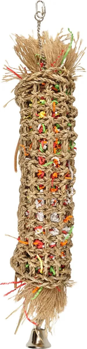 Vogelspeelgoed Kooihanger Tube - Bruin - 10 x 11 x 66 cm