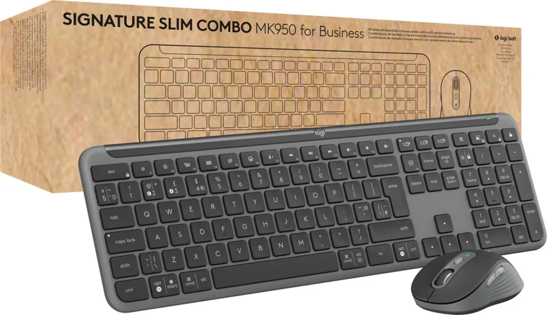 Logitech Signature Slim Combo MK950 - Wit