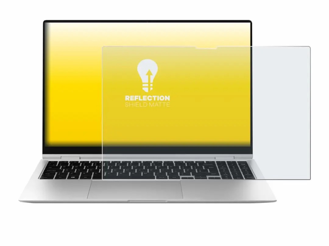 upscreen Reflection Shield Matte Screenprotector 15.6" - Samsung Galaxy Book2 Pro 360 - Mat - afbeelding 5 van 6