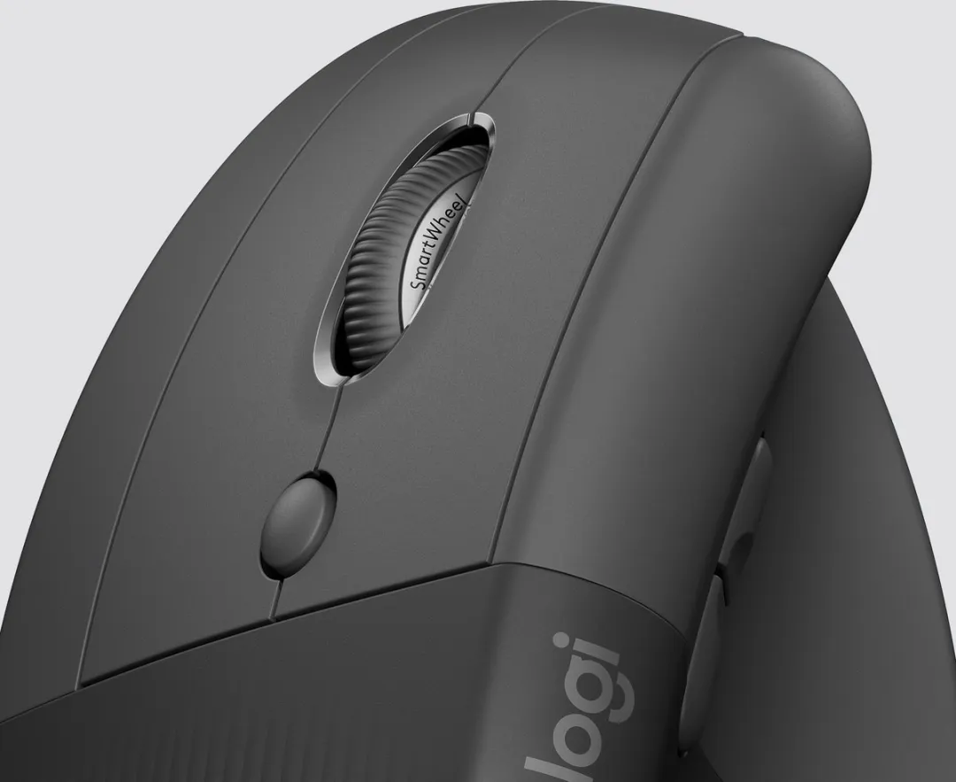 Logitech Lift 910-006495 Verticale Muismuis - Linkshandig - Donkergrijs