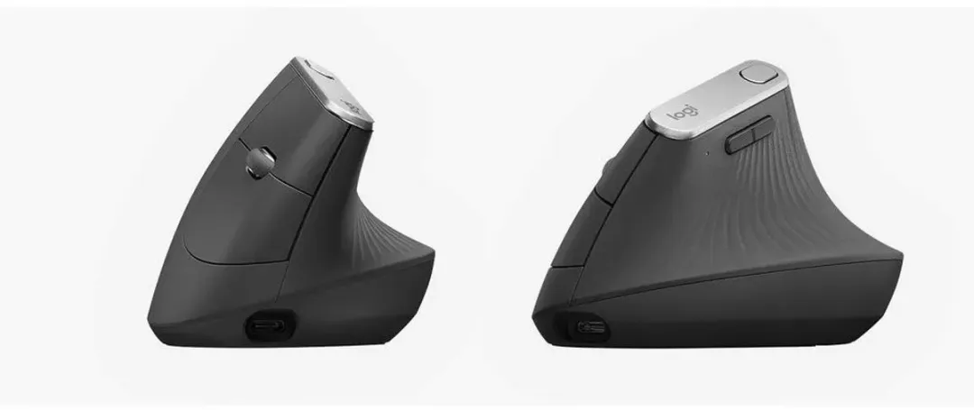 Logitech MX Vertical Draadloze Ergonomische Muis - Grijs