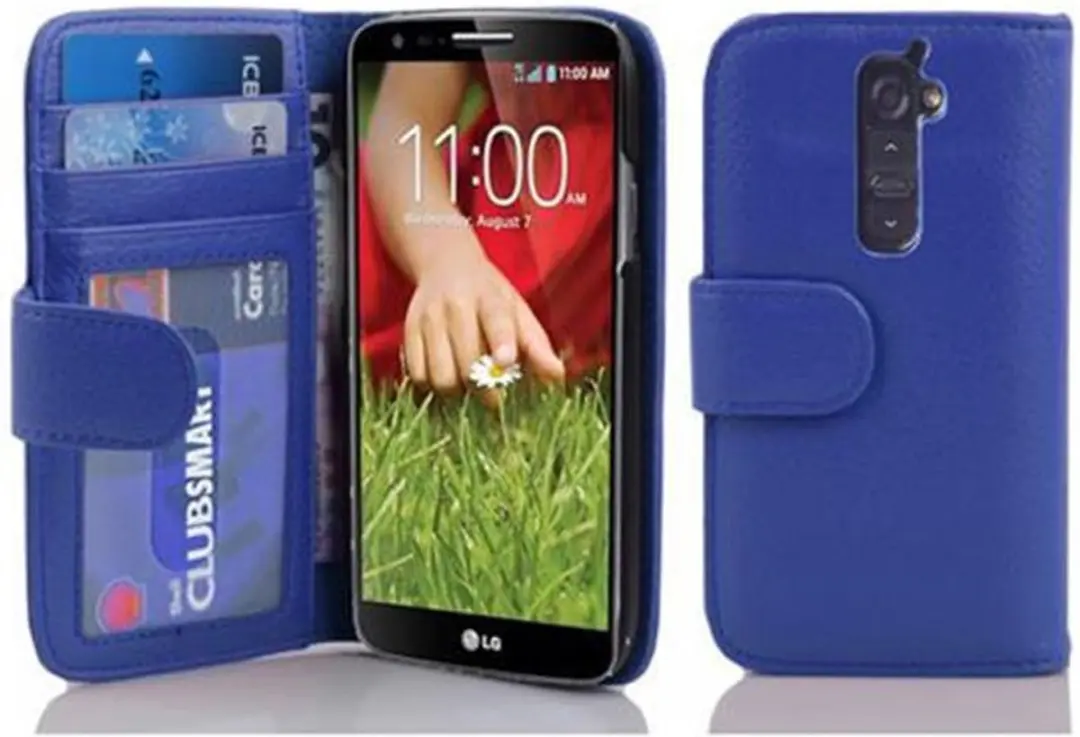 Cadorabo Hoesje geschikt voor LG G2 in NEPTUNUS BLAUW
