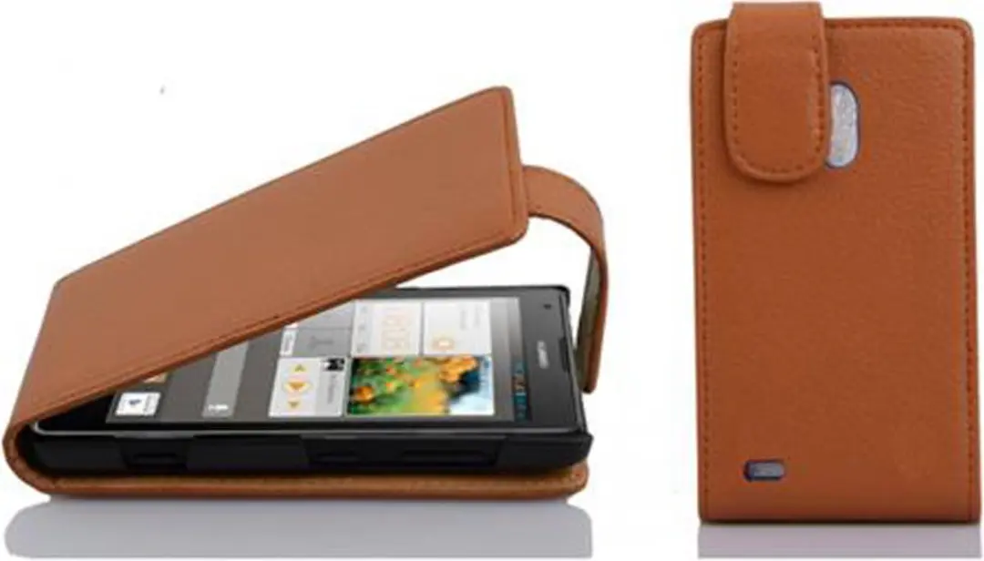 Cadorabo Hoesje geschikt voor Huawei ASCEND G700 in COGNAC BRUIN