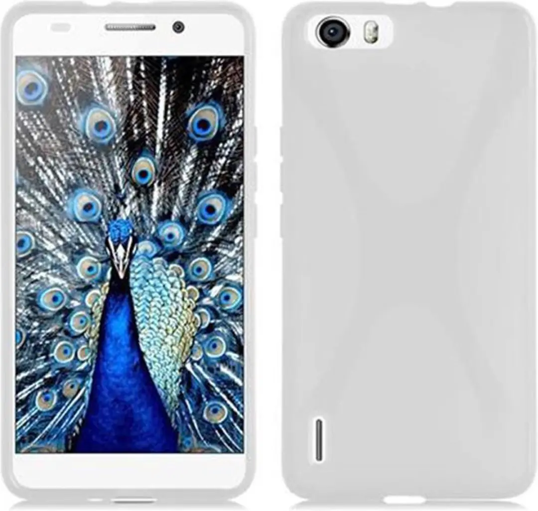 Cadorabo Hoesje geschikt voor Honor 6 PLUS in SEMI-TRANSPARANT