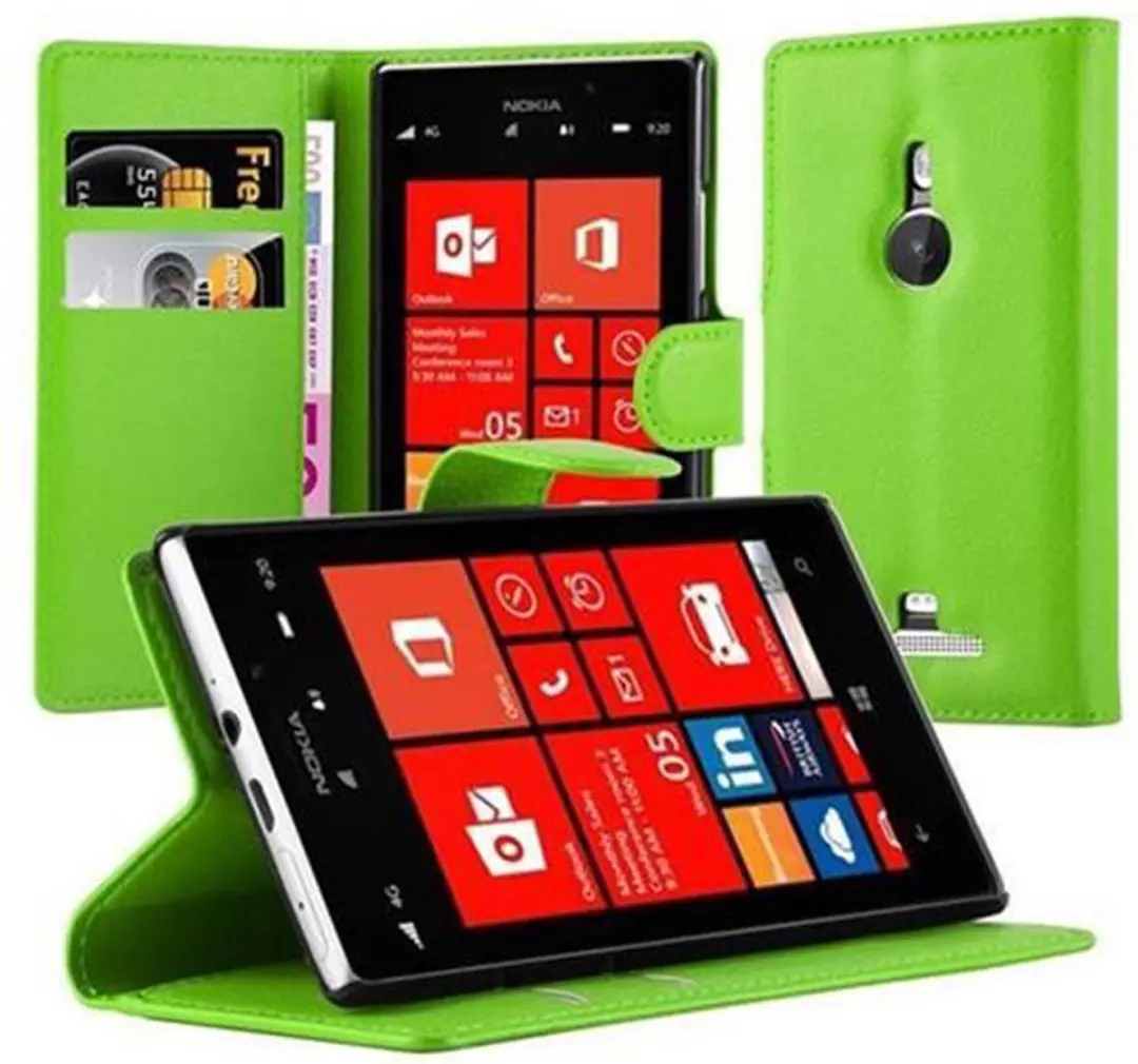 Cadorabo Hoesje geschikt voor Nokia Lumia 925 in MUNT GROEN