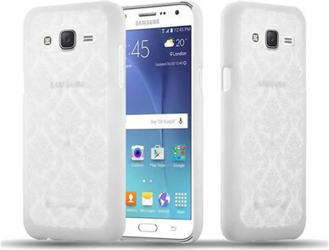 Cadorabo Hoesje geschikt voor Samsung Galaxy J7 2015 in WIT