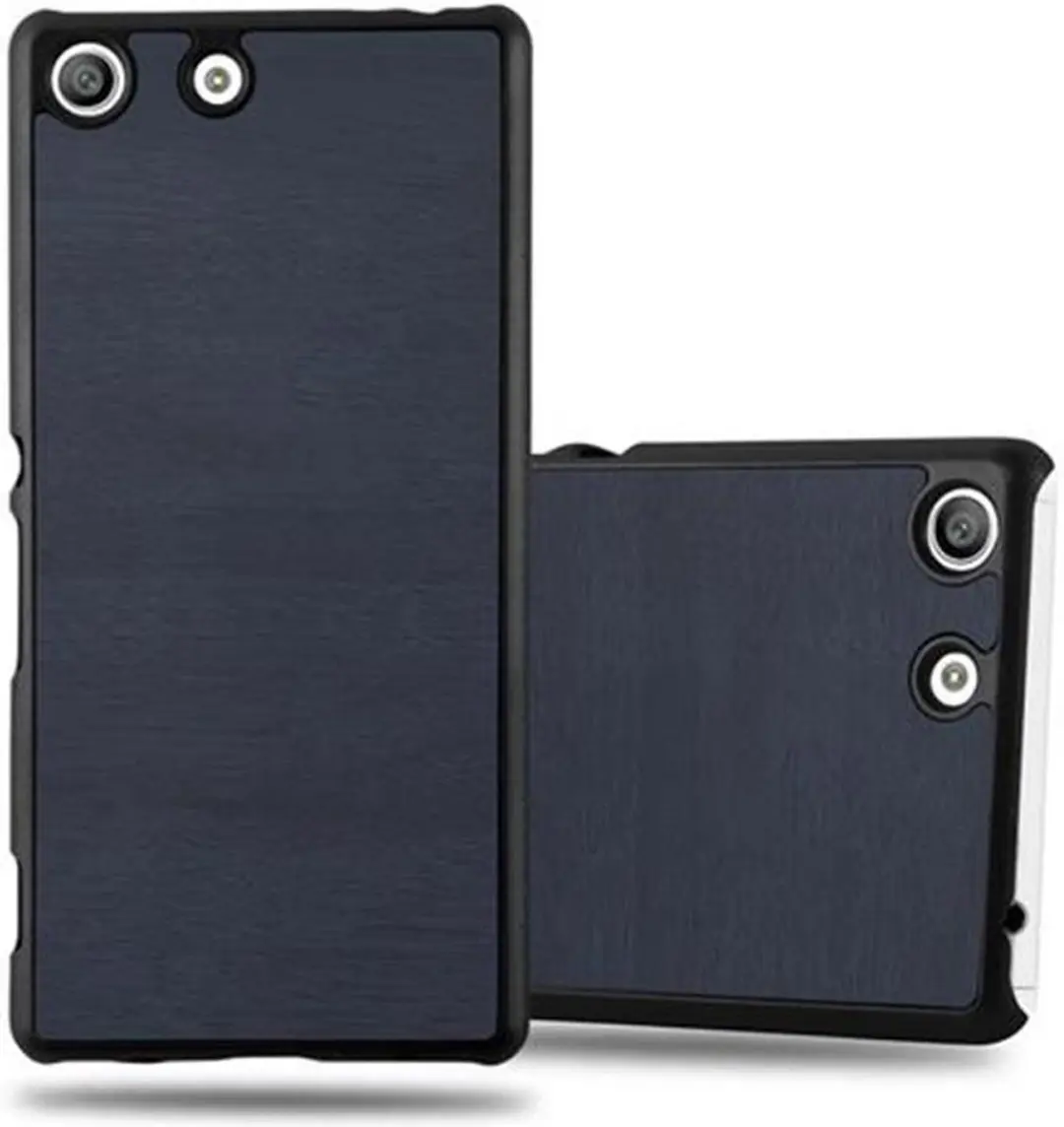 Cadorabo Hoesje geschikt voor Sony Xperia M5 in WOODY BLAUW