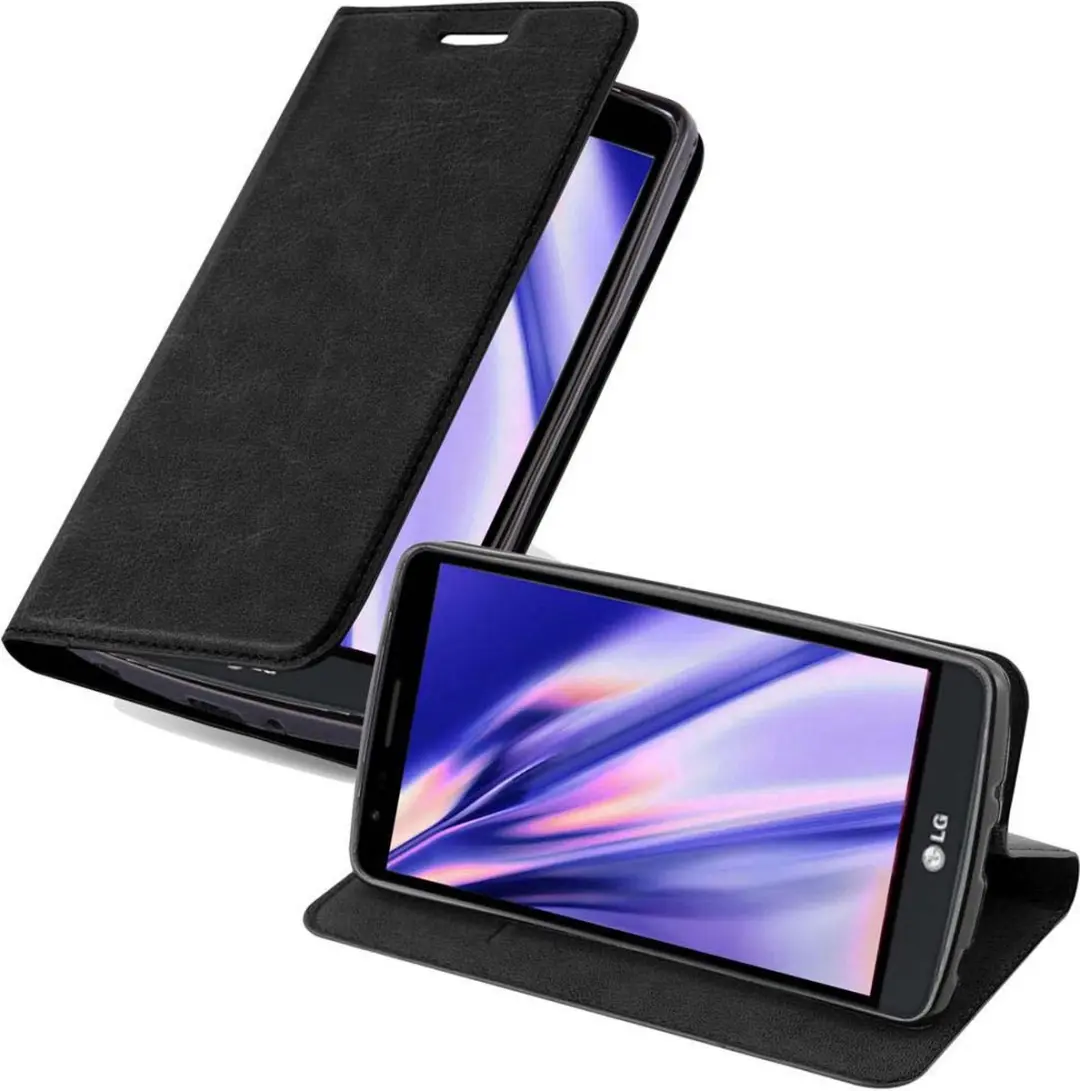 Cadorabo Hoesje geschikt voor LG G3 STYLUS in ZWARTE NACHT
