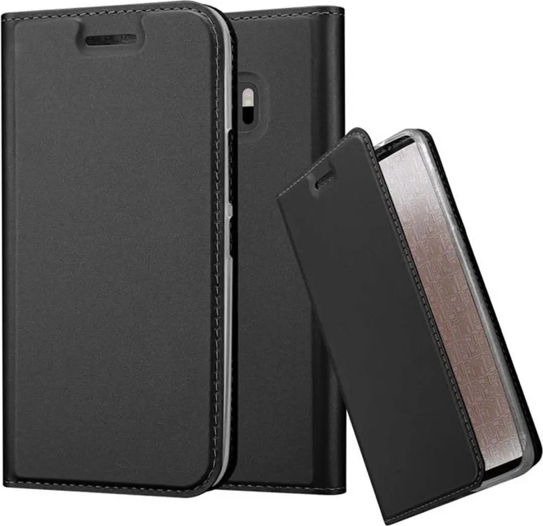 Cadorabo Hoesje geschikt voor HTC ONE M10 in CLASSY ZWART