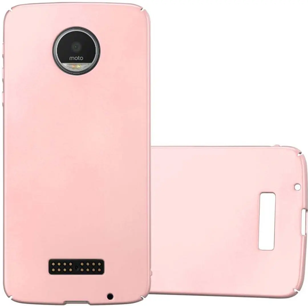 Cadorabo Hoesje geschikt voor Motorola MOTO Z in METALLIC ROSE GOUD