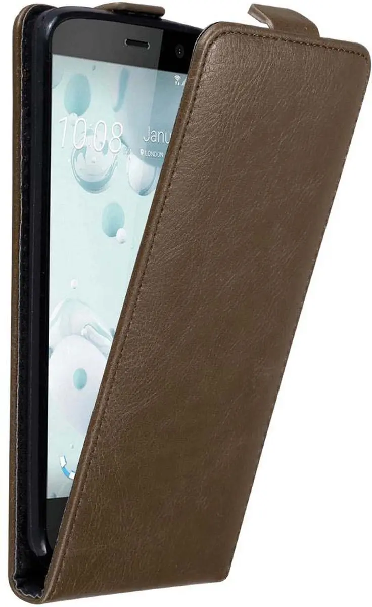 Cadorabo Hoesje geschikt voor HTC U PLAY in KOFFIE BRUIN
