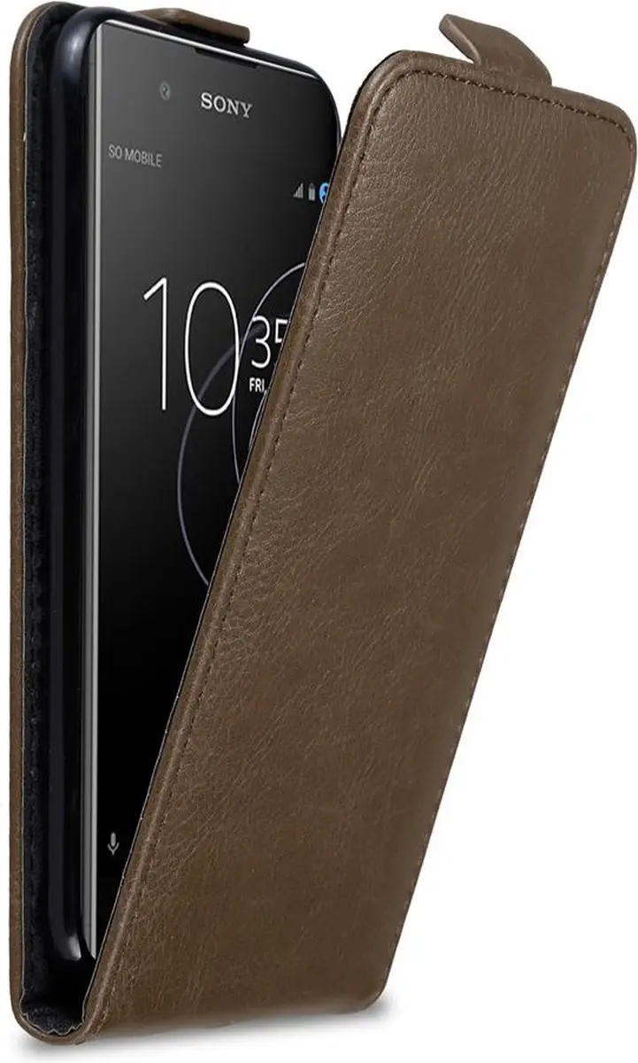 Cadorabo Hoesje geschikt voor Sony Xperia XA1 PLUS in KOFFIE BRUIN