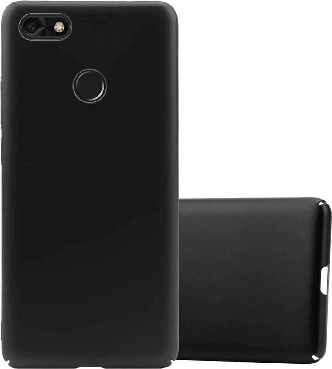 Cadorabo Hoesje geschikt voor Huawei Y6 PRO 2017 in METAAL ZWART