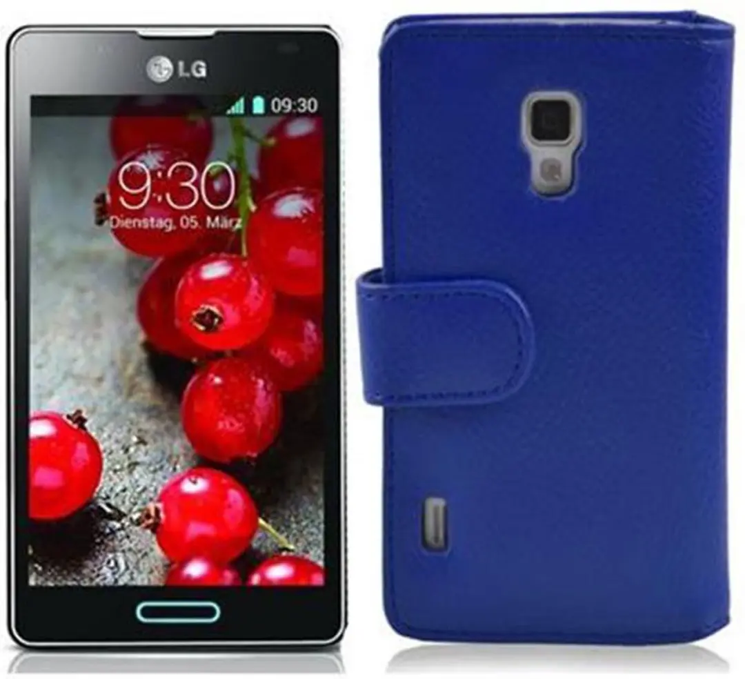 Cadorabo Hoesje geschikt voor LG OPTIMUS L7 II in KONINGSBLAUW