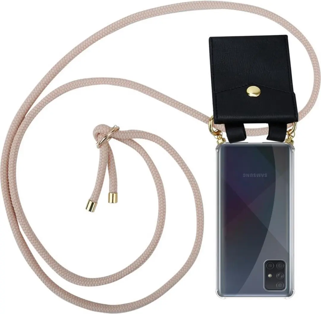 Cadorabo Hoesje geschikt voor Samsung Galaxy A71 4G in PEARLY ROSE GOUD