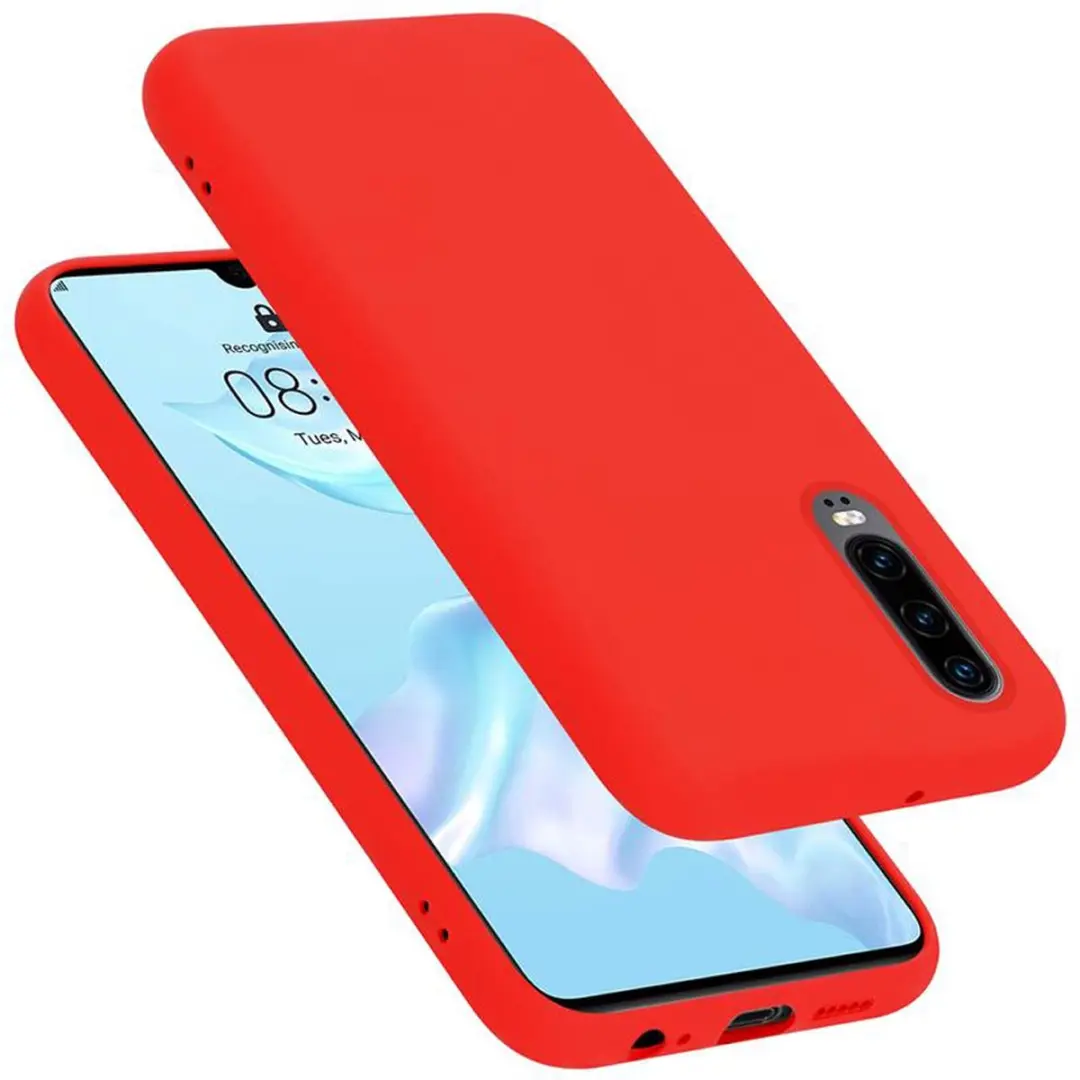 Cadorabo Hoesje geschikt voor Huawei P30 in LIQUID ROOD