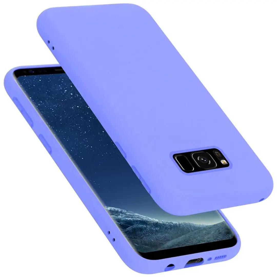 Cadorabo Hoesje geschikt voor Samsung Galaxy S8 in LIQUID LICHT PAARS