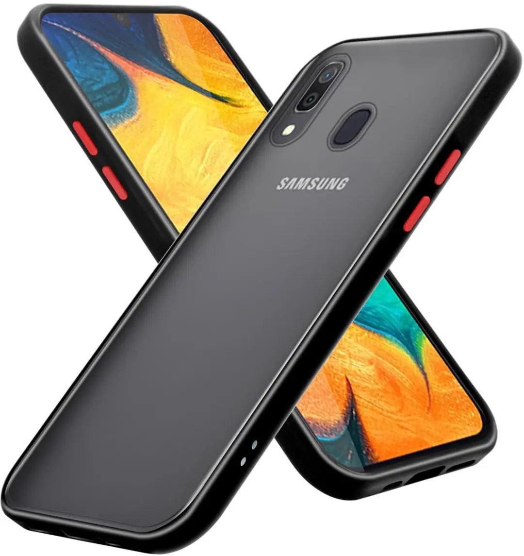 Cadorabo Hoesje geschikt voor Samsung Galaxy A20 / A30 / M10s in Mat Zwart