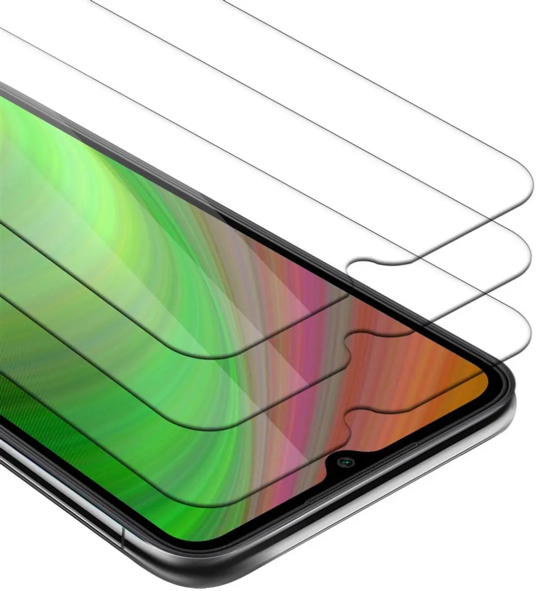 Cadorabo 3x Screenprotector geschikt voor Xiaomi RedMi 9A / RedMi 9AT