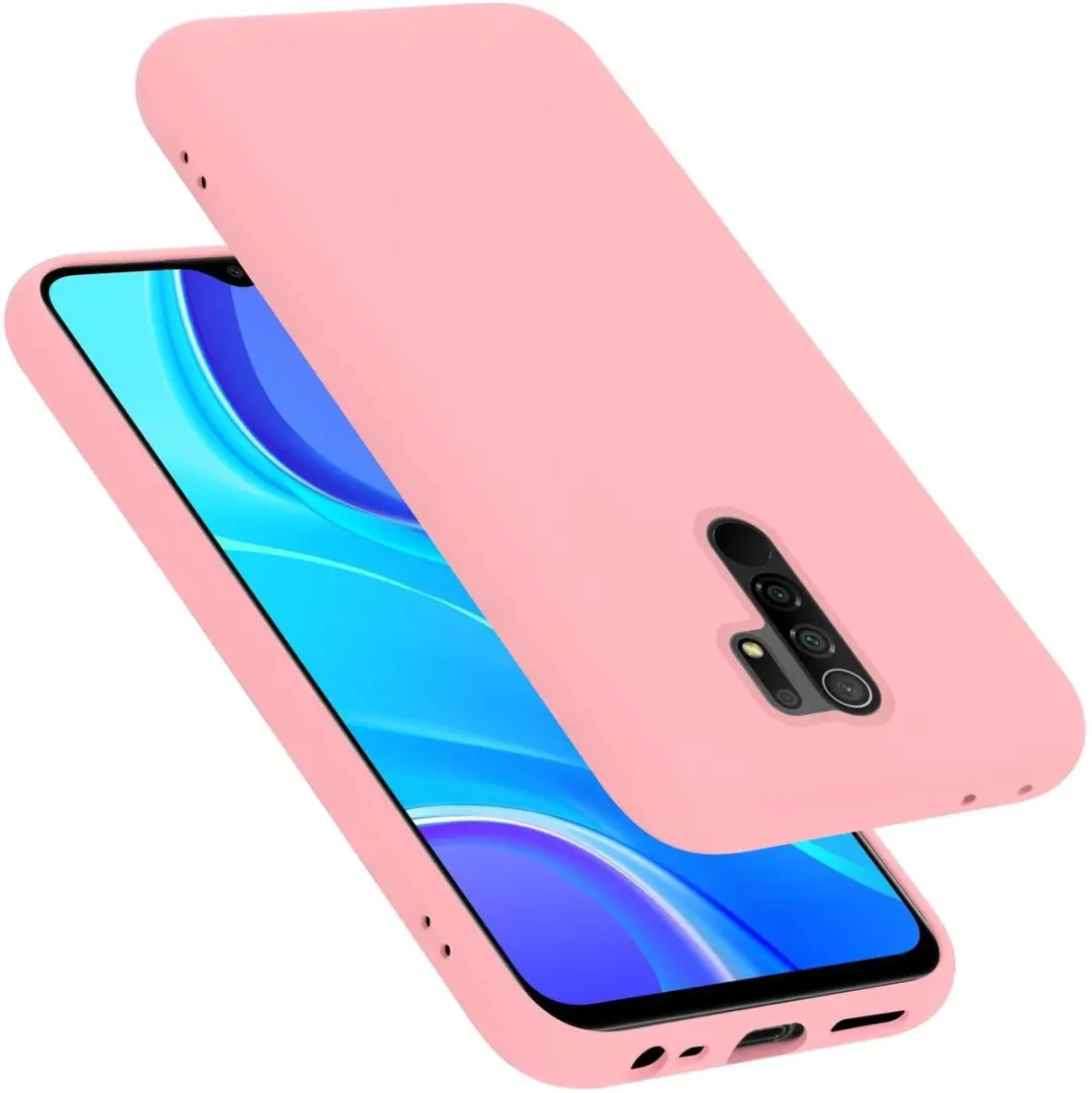Cadorabo Hoesje geschikt voor Xiaomi RedMi 9 in LIQUID ROZE