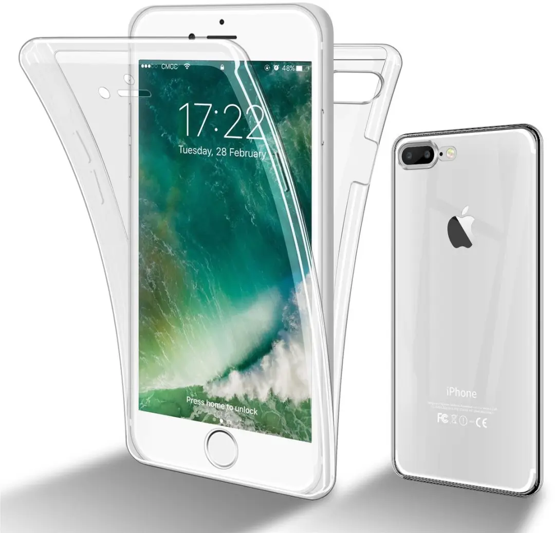 Cadorabo Hoesje geschikt voor Apple iPhone 7 PLUS / 7S PLUS / 8 PLUS in TRANSPAR