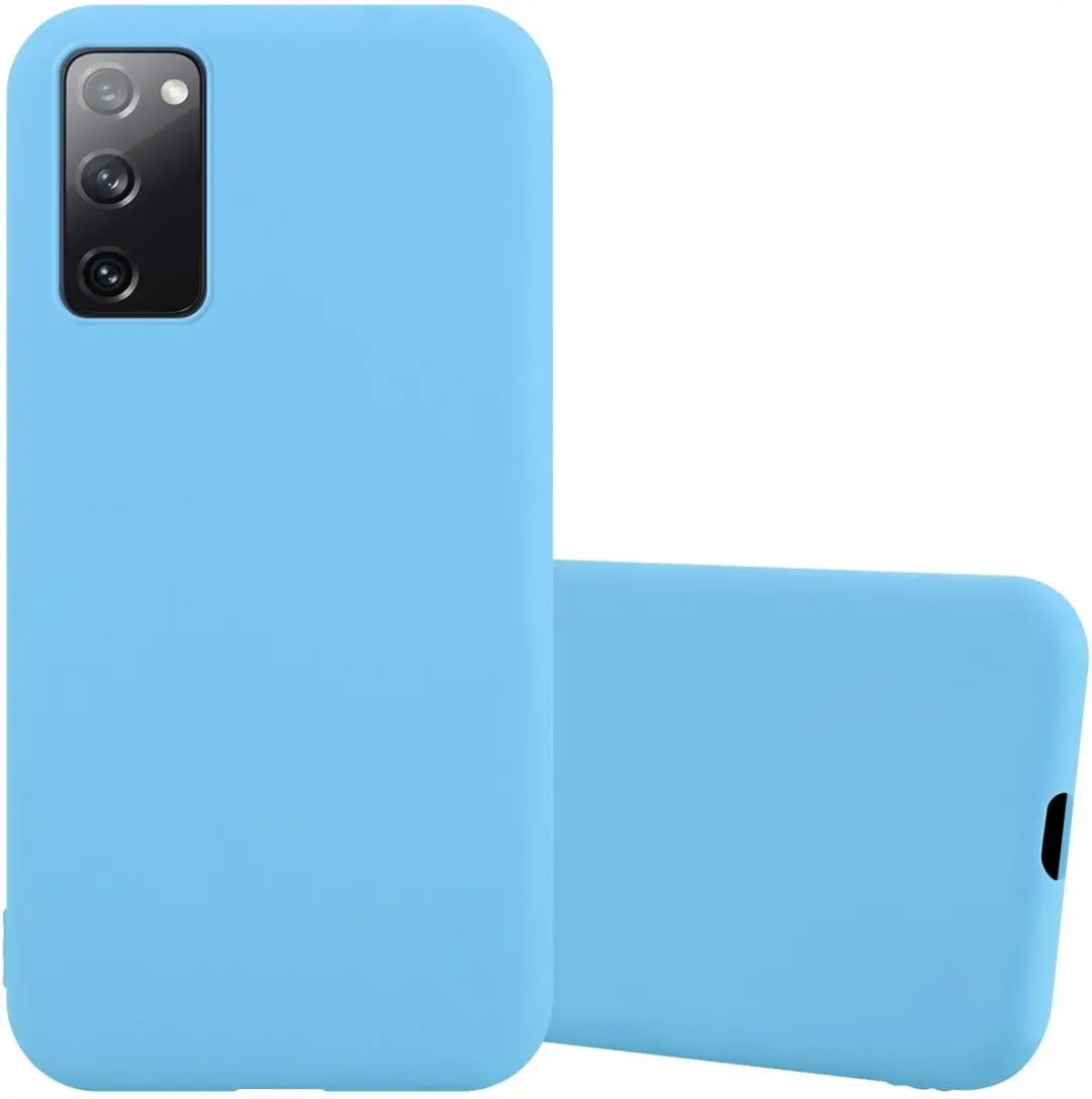 Cadorabo Hoesje geschikt voor Samsung Galaxy S20 FE in CANDY BLAUW