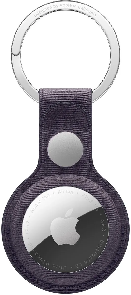 Apple AirTag FineWoven Sleutelhanger - Midnight Purple