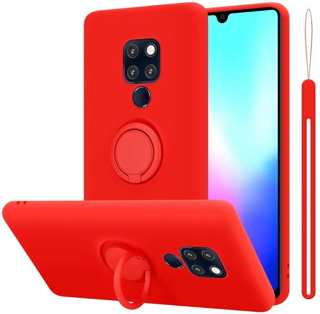 Cadorabo Hoesje geschikt voor Huawei MATE 20 in LIQUID ROOD