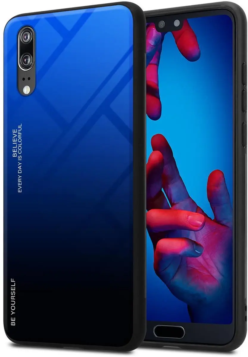 Cadorabo Hoesje geschikt voor Huawei P20 in BLAUW