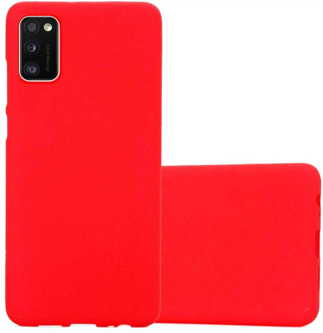 Cadorabo Hoesje geschikt voor Samsung Galaxy A41 in FROST ROOD
