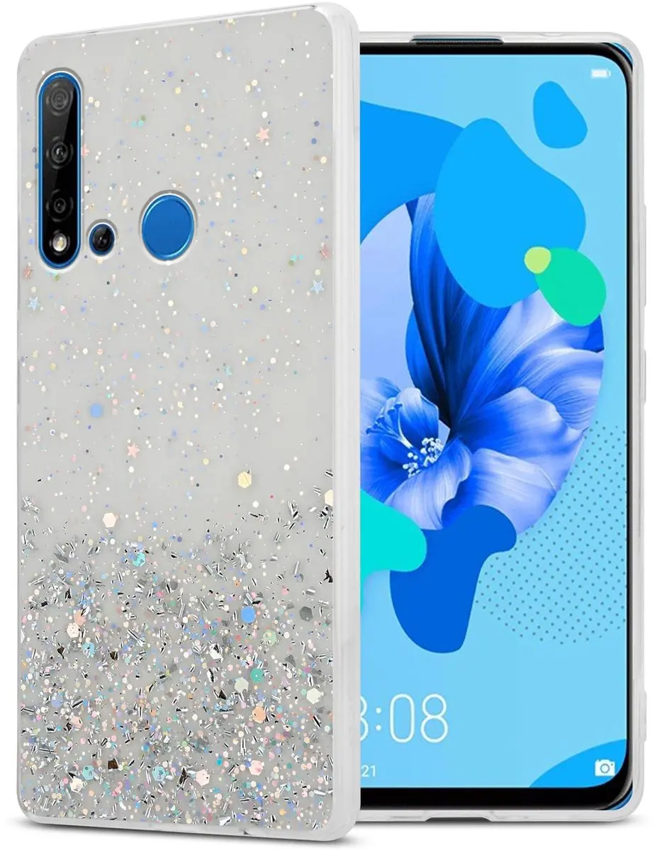 Cadorabo Hoesje geschikt voor Huawei NOVA 5i / P20 LITE 2019 in Transparant met