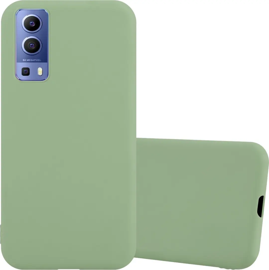 Cadorabo Hoesje geschikt voor Vivo Y52 5G / Y72 5G in CANDY PASTEL GROEN