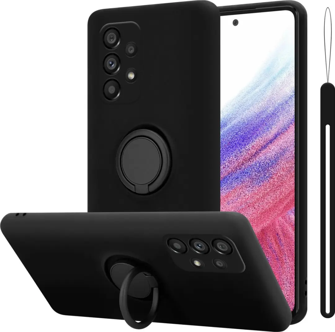 Cadorabo Hoesje geschikt voor Samsung Galaxy A53 5G in LIQUID ZWART