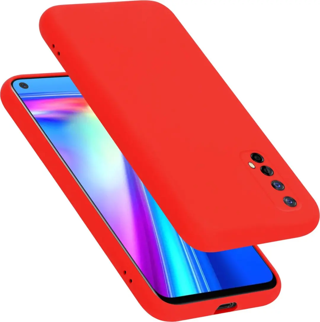 Cadorabo Hoesje geschikt voor Realme 7 5G in LIQUID ROOD