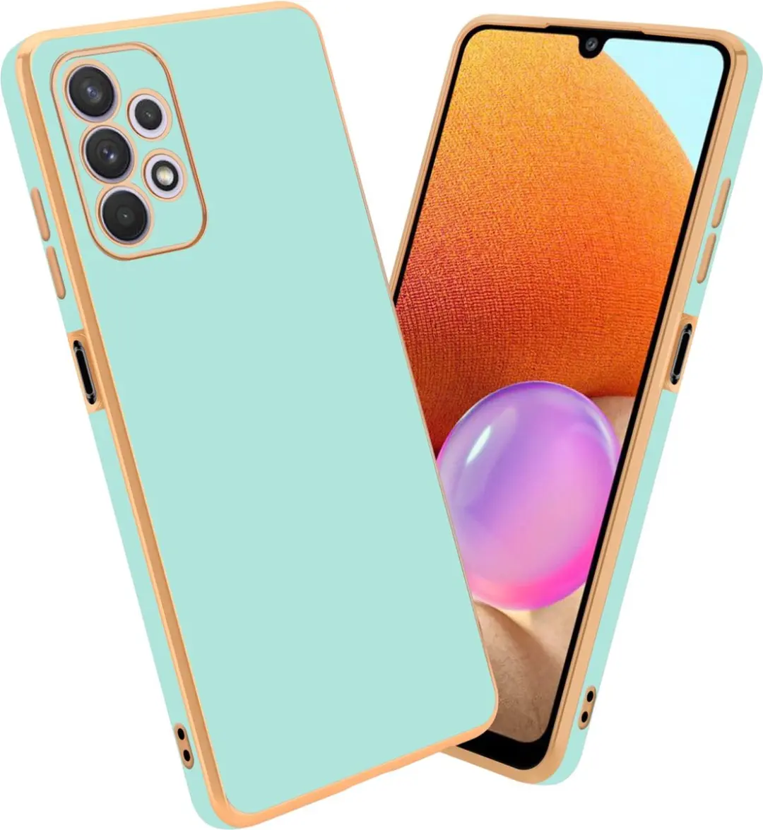 Cadorabo Hoesje geschikt voor Samsung Galaxy A32 5G in Glossy Mintgroen