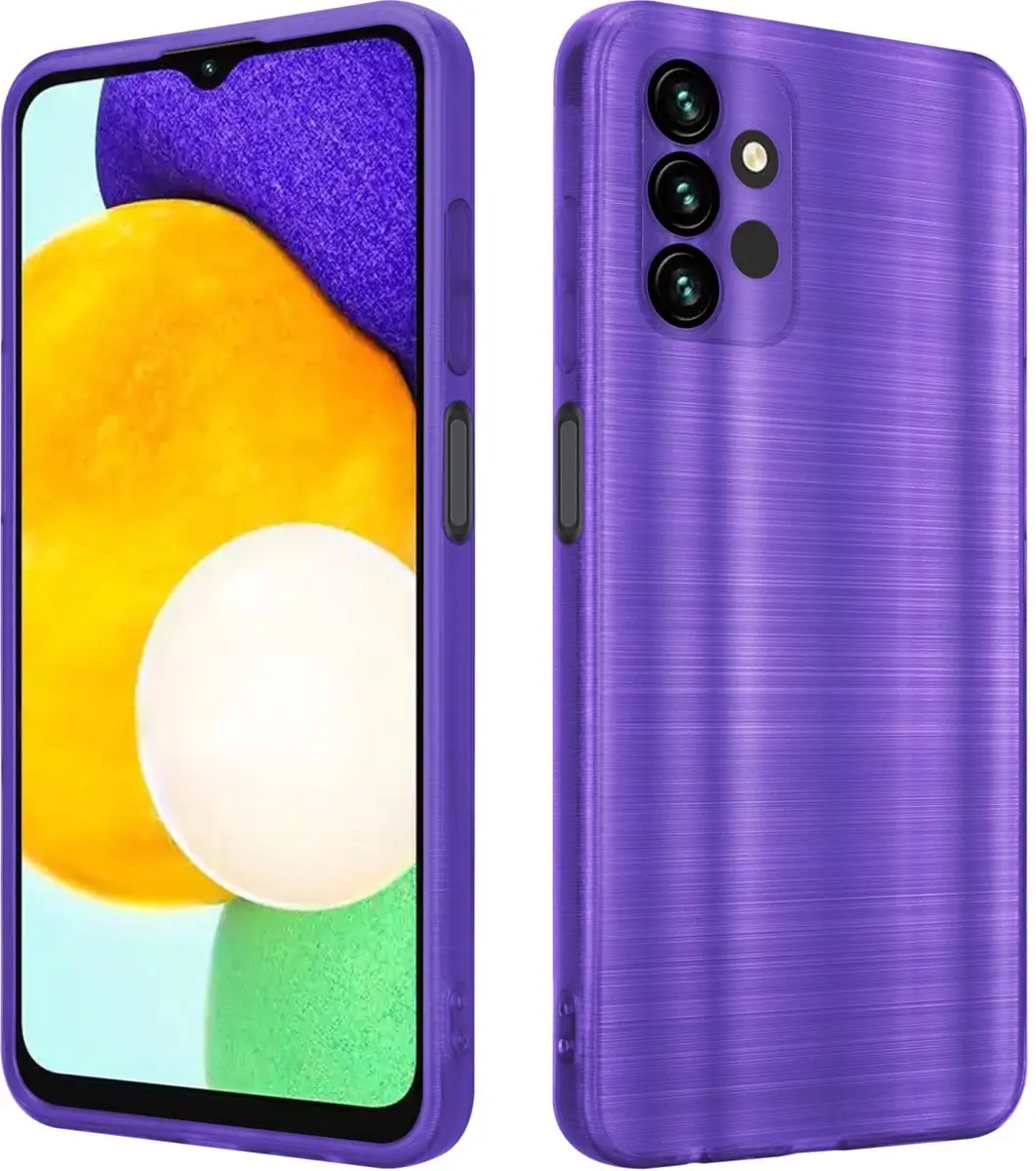 Cadorabo Hoesje geschikt voor Samsung Galaxy A13 5G in Brushed Paars
