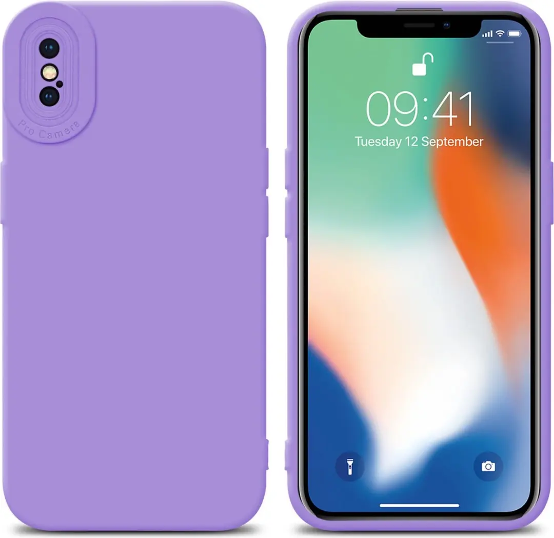 Cadorabo Hoesje geschikt voor Apple iPhone XS MAX in FLUID LICHT PAARS