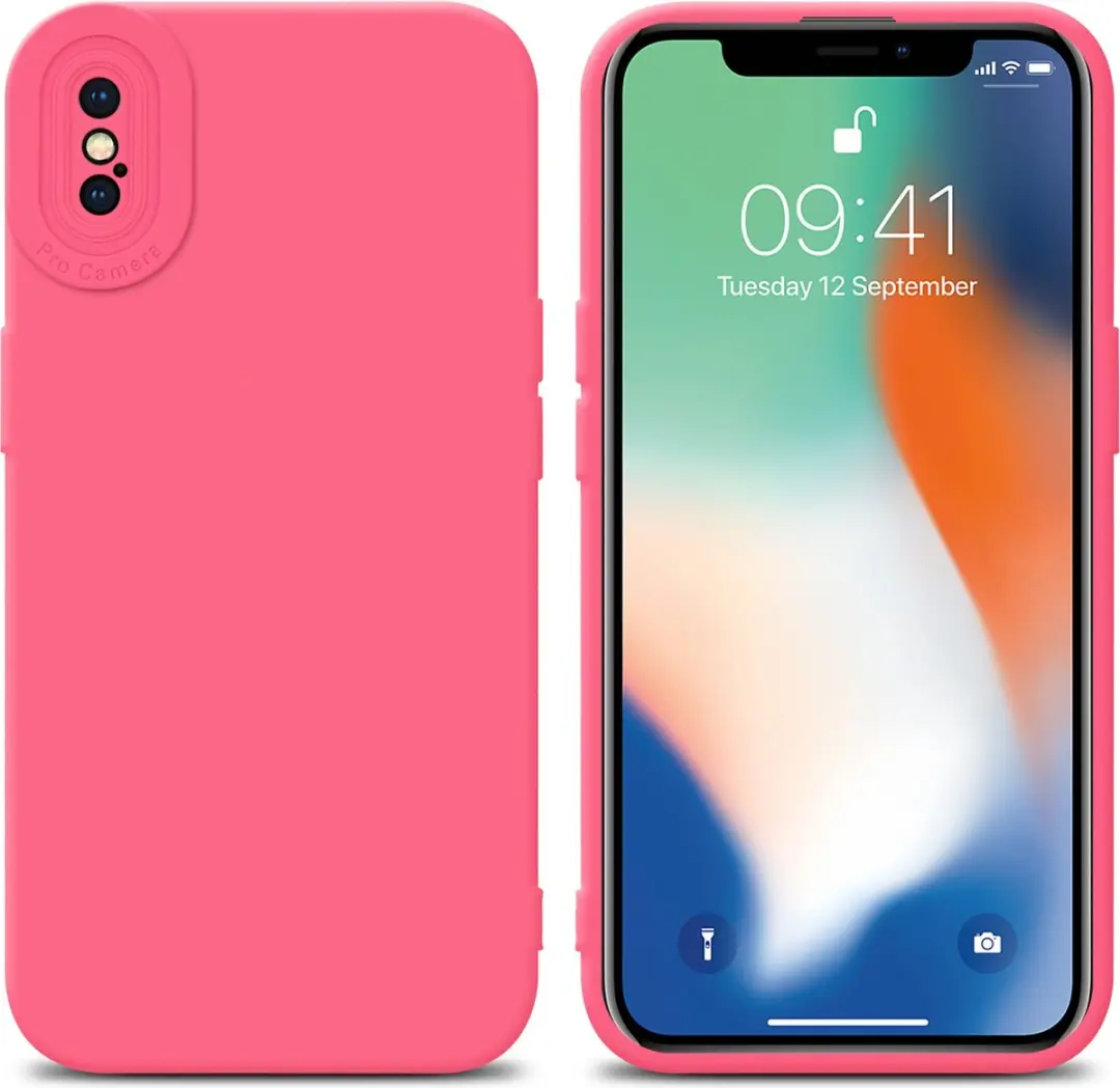 Cadorabo Hoesje geschikt voor Apple iPhone XS MAX in FLUID ROOD
