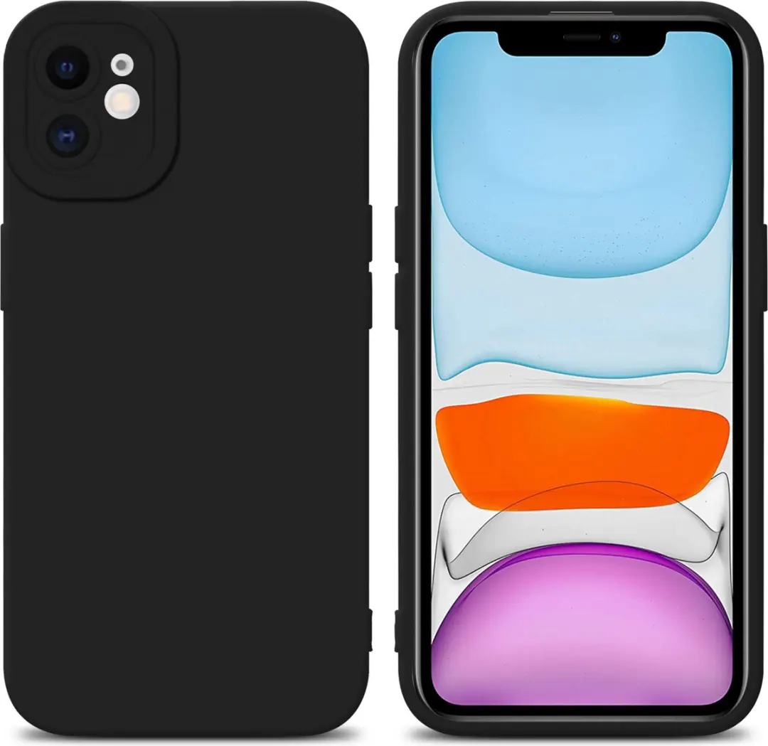 Cadorabo Hoesje geschikt voor Apple iPhone 11 in FLUID ZWART