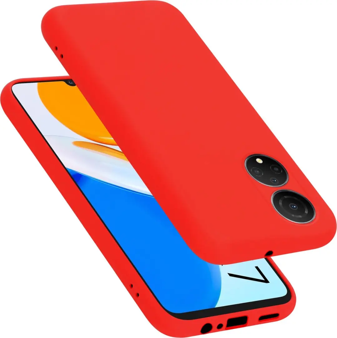 Cadorabo Hoesje geschikt voor Honor X7 in LIQUID ROOD