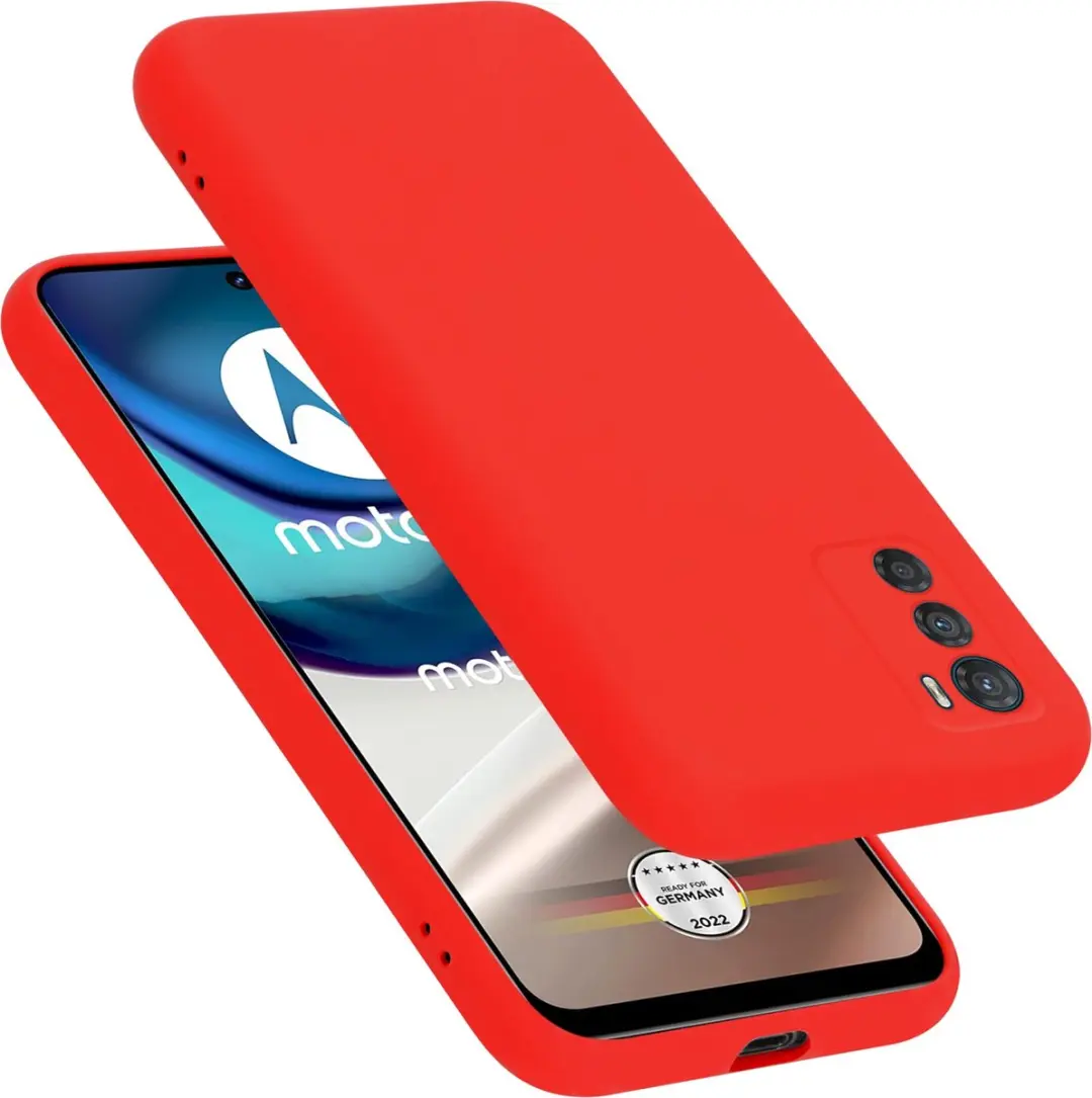 Cadorabo Hoesje geschikt voor Motorola MOTO G42 in LIQUID ROOD