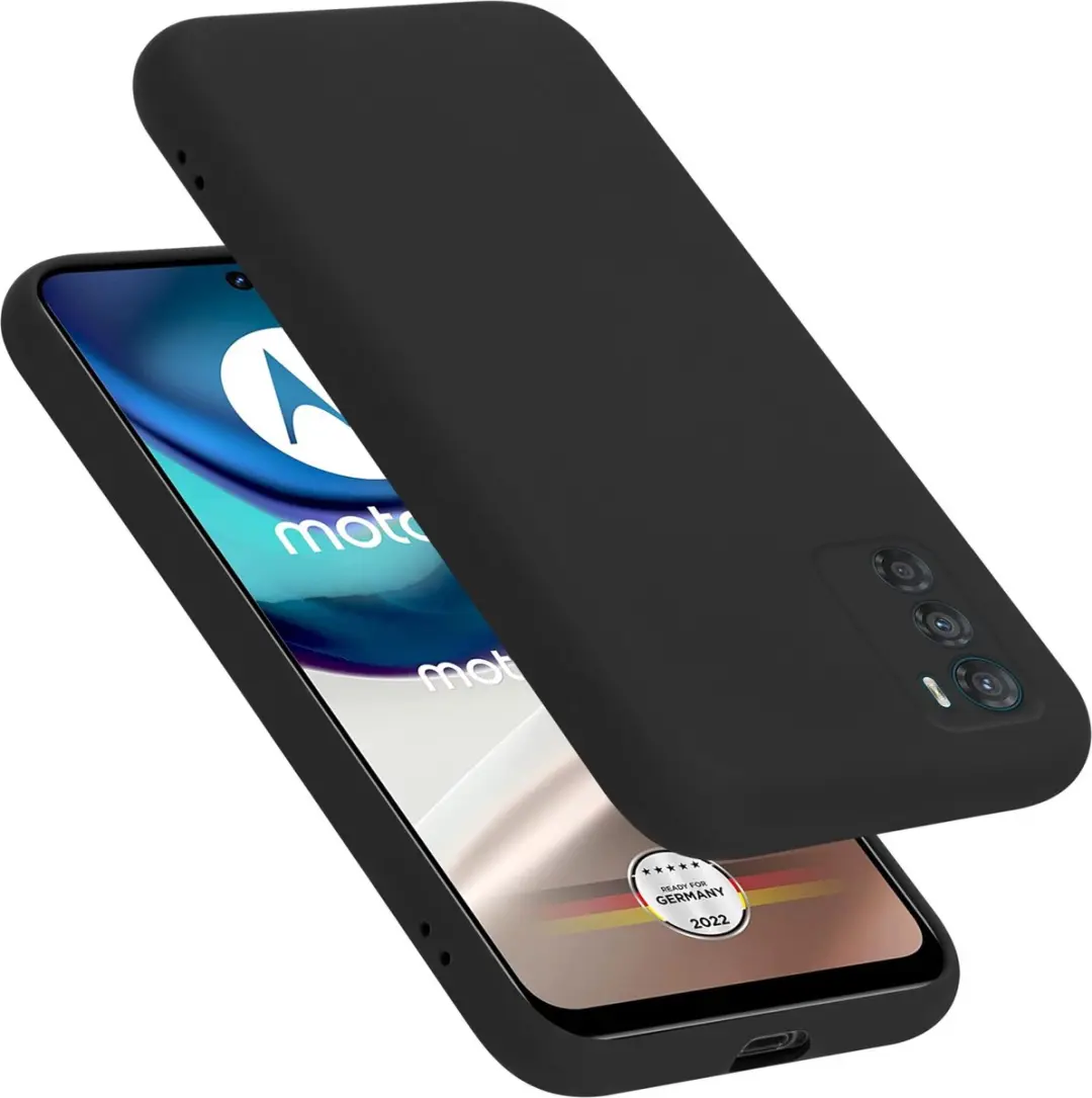 Cadorabo Hoesje geschikt voor Motorola MOTO G42 in LIQUID ZWART