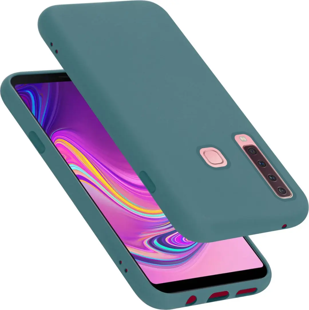 Cadorabo Hoesje geschikt voor Samsung Galaxy A9 2018 in LIQUID GROEN