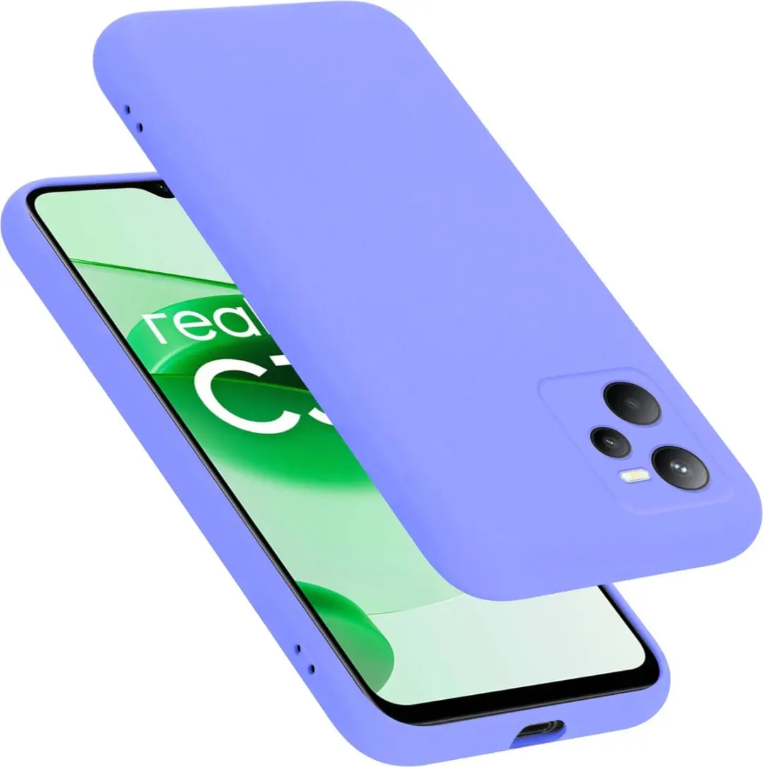 Cadorabo Hoesje geschikt voor Realme C35 / Narzo 50A PRIME in LIQUID LICHT PAARS