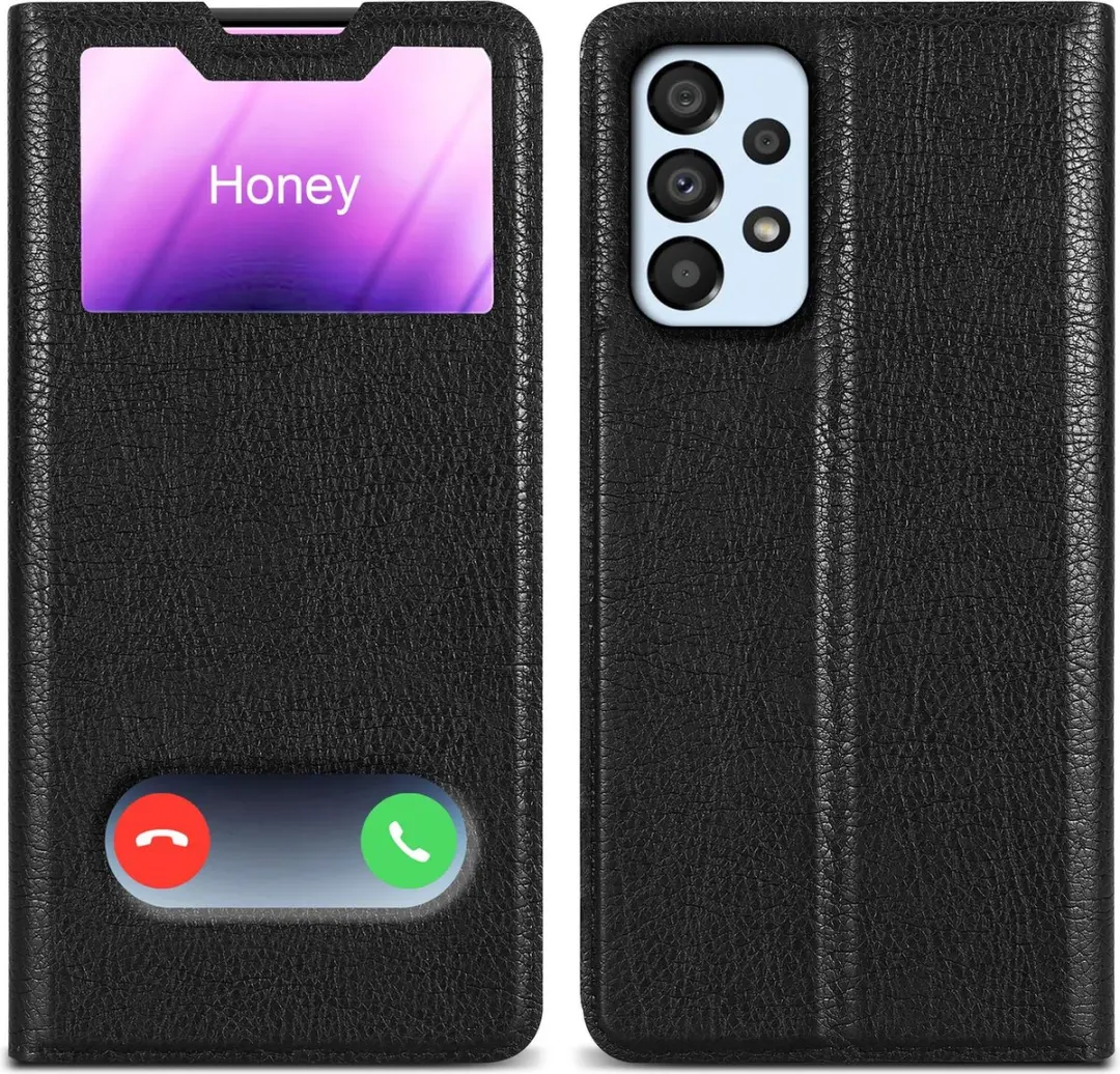 Cadorabo Hoesje geschikt voor Samsung Galaxy A33 5G in KOMEET ZWART