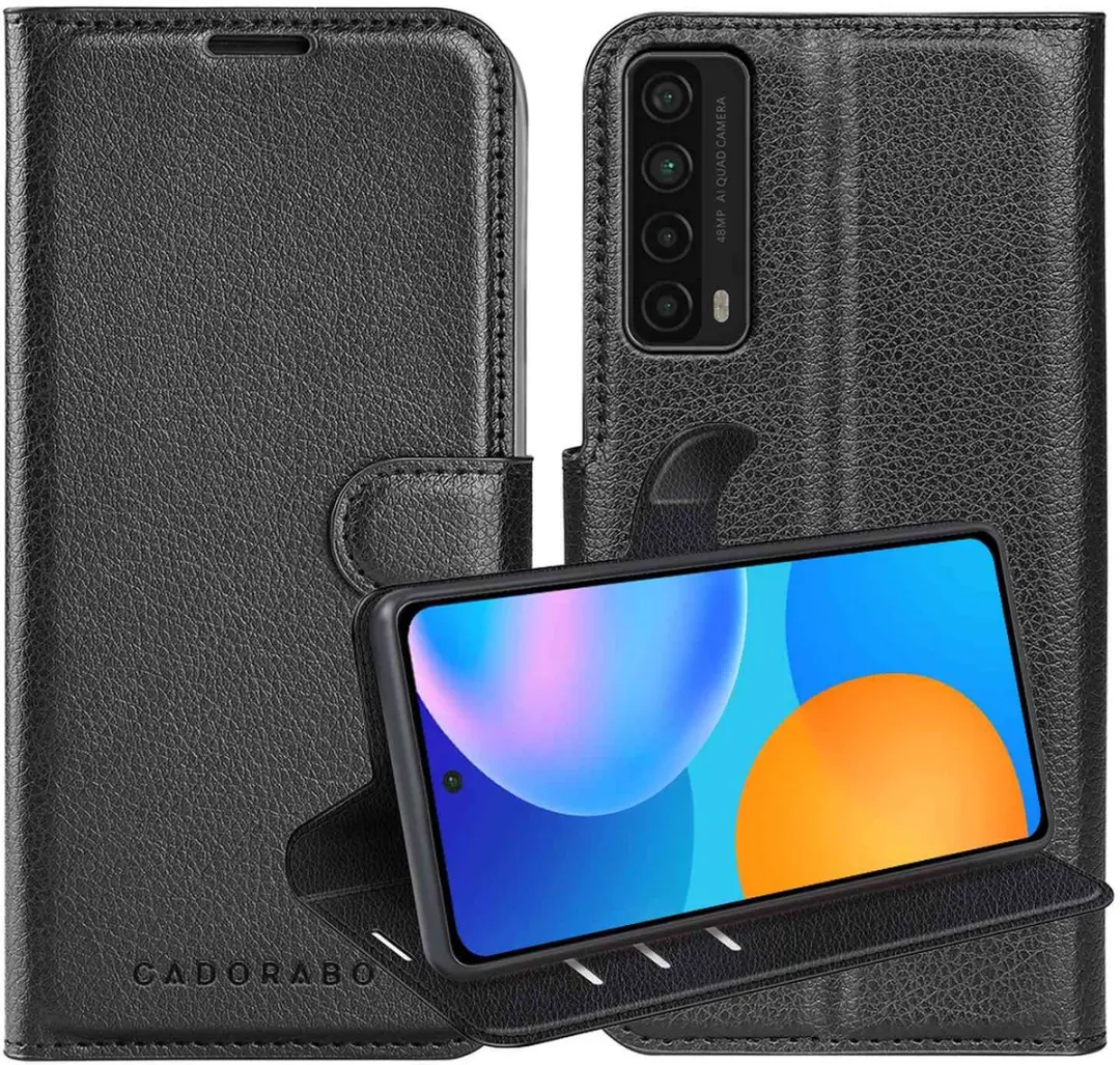 Cadorabo Hoesje geschikt voor Huawei P SMART 2021 in PHANTOM ZWART